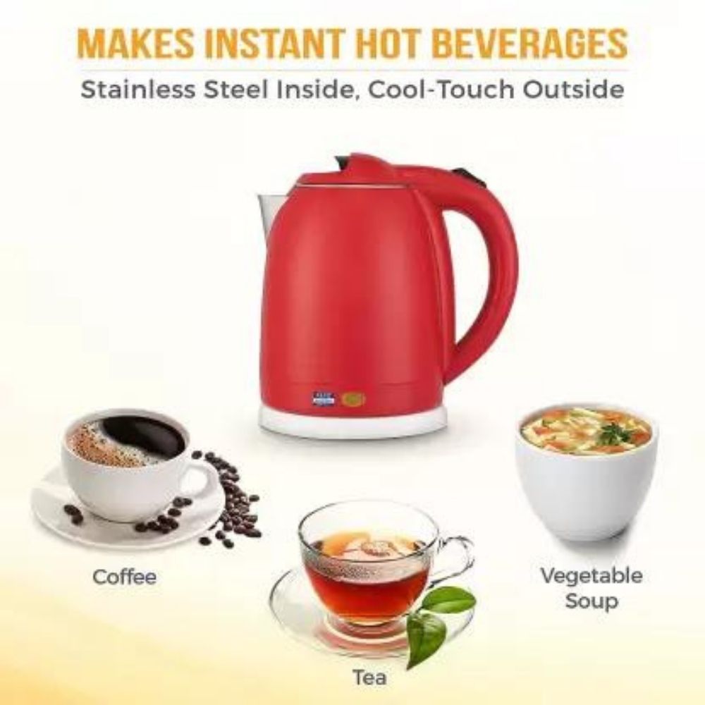 KENT Amaze Plus Cool Touch SS Electric Kettle  (1.8 L, Red)