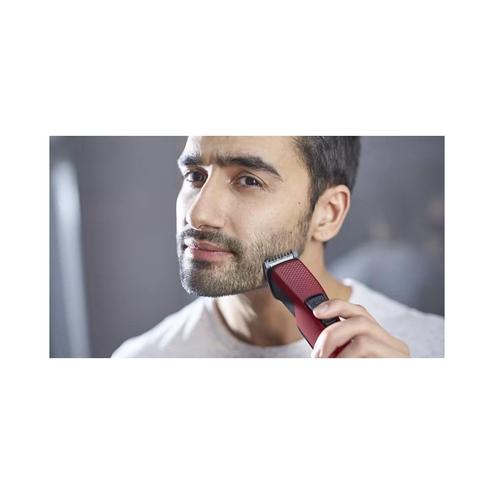 Philips BT1235/15 Runtime: 60 min Trimmer for Men (Maroon)