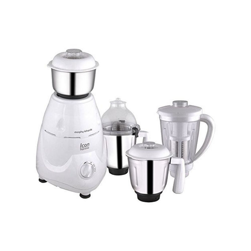 Morphy Richards Icon Supreme 750-Watt Mixer Grinder 4 Jars (White)640110