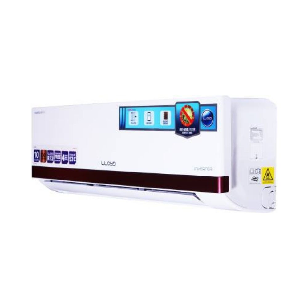 Lloyd 1.5 Ton 5 Star Split Inverter AC with Wi-fi Connect - White  (GLS18I56WGBP, Copper Condenser)