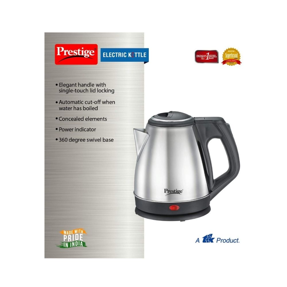 Prestige PKCS 1.2 Electric Kettle  (1.2 L, Silver)