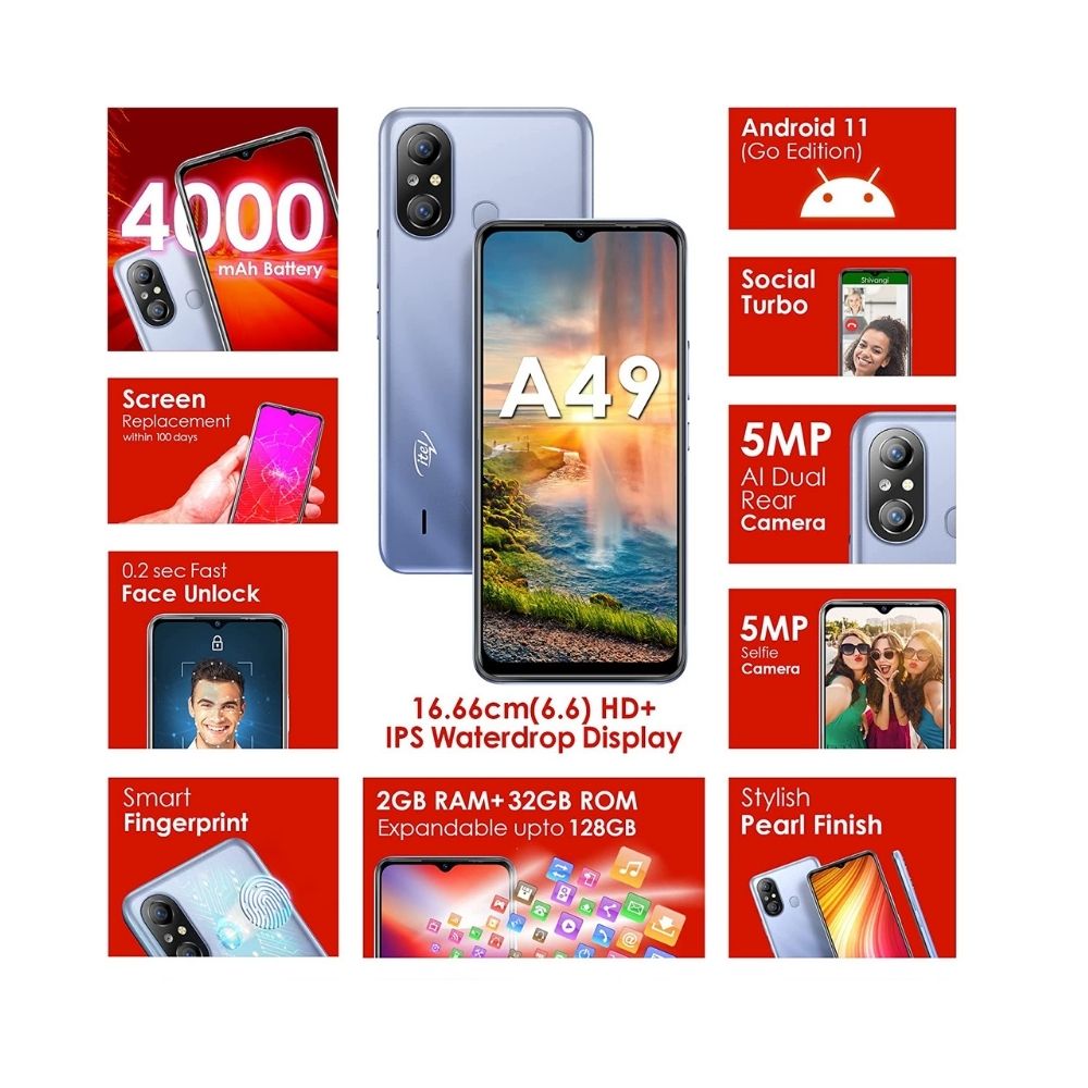 Itel A49 (32GB+2GB Memory )