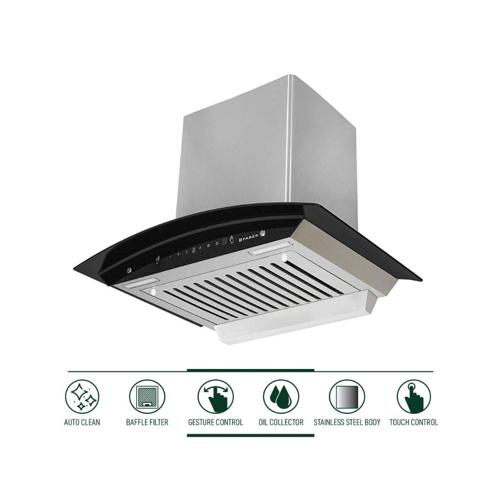 faber auto clean chimney for kitchen