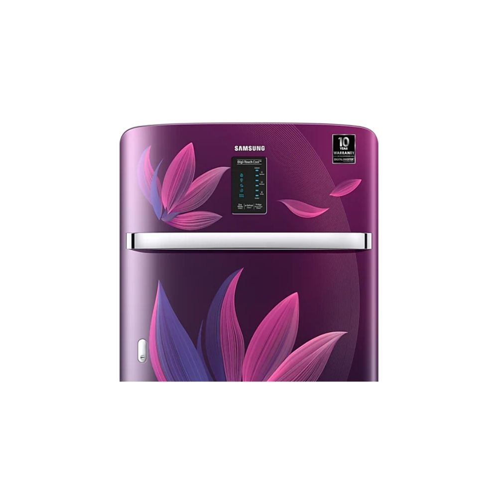 Samsung 198 L 4 Star Direct Cool Single Door Refrigerator Paradise Bloom Purple (RR21A2F2X9R/HL)