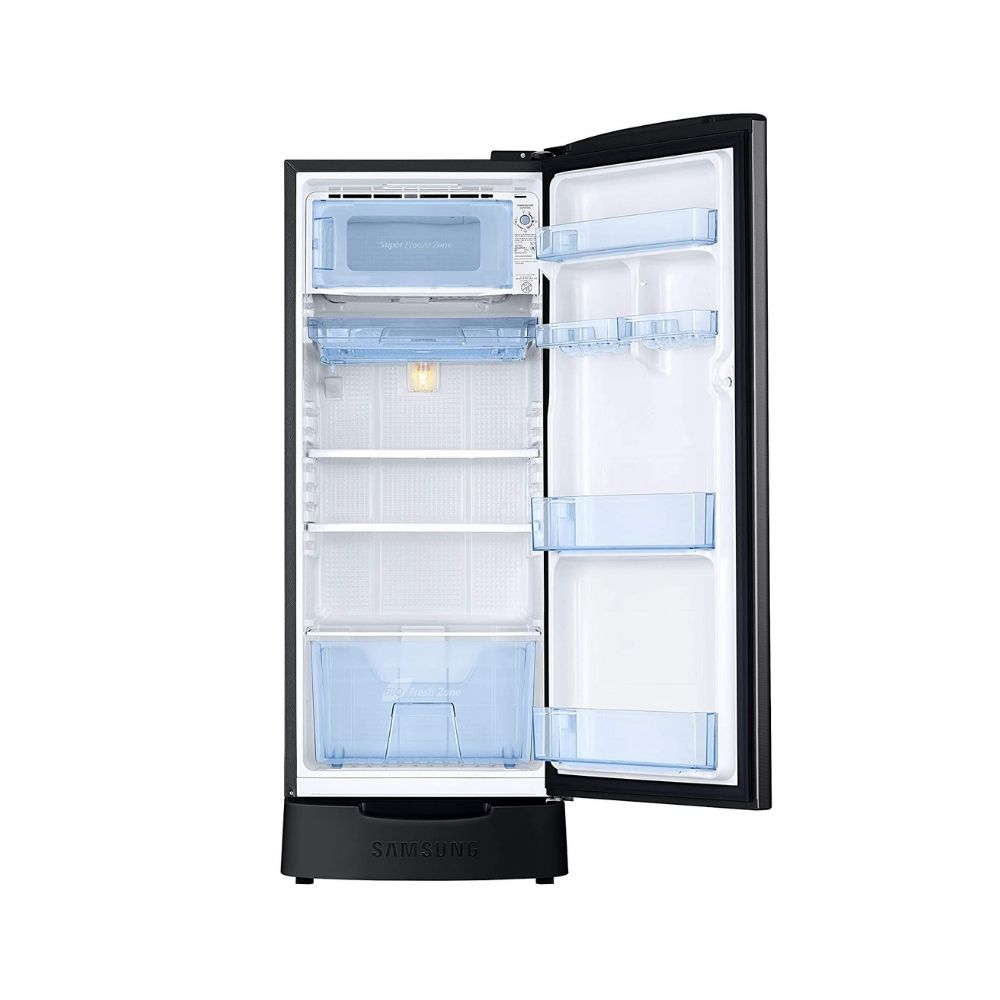 Samsung 192 L Direct Cool Single Door 3 Star Refrigerator Camellia Black (RR20A282YCB/NL)