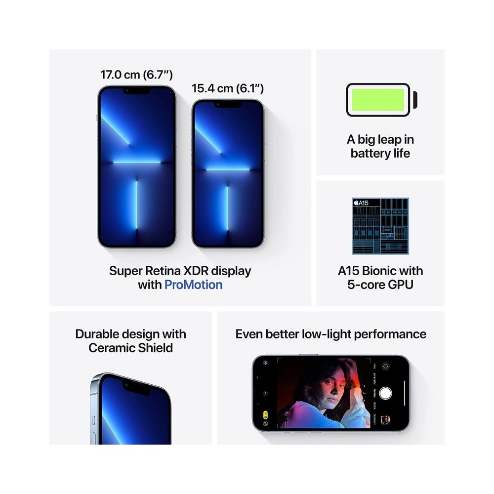 Apple iPhone 13 Pro Max (Sierra Blue, 512 GB)