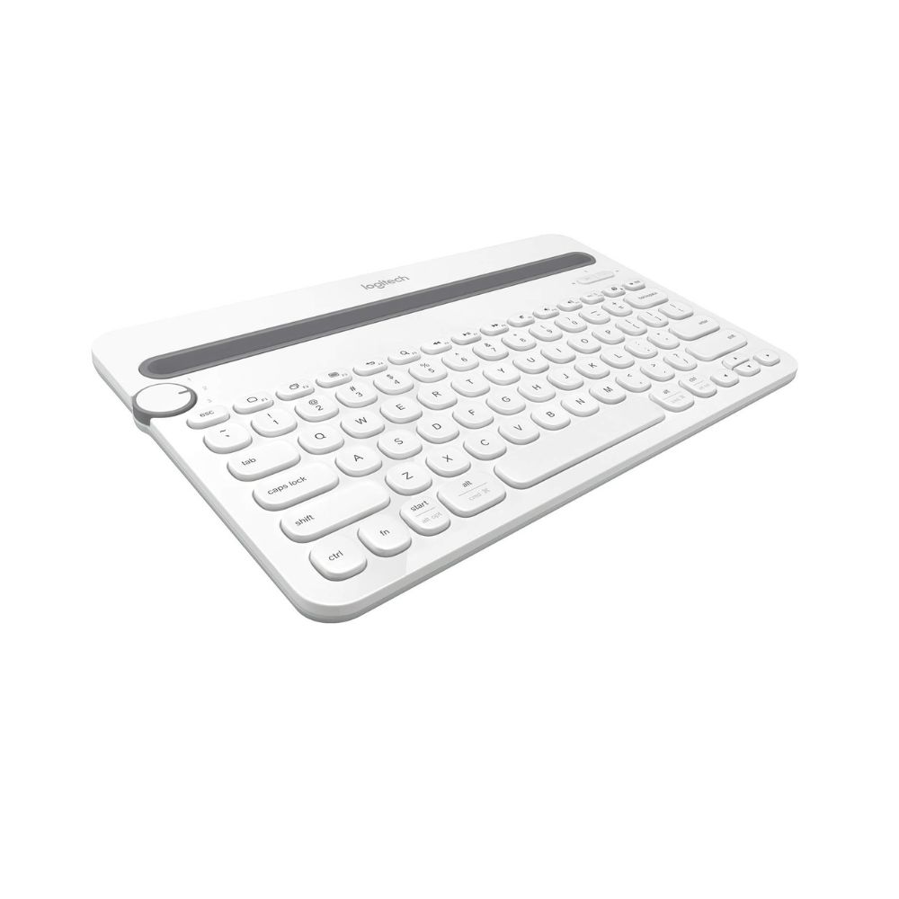 Logitech K480 Wireless Multi-Device Keyboard for Windows, Apple iOS android or Chrome, Tablet- White