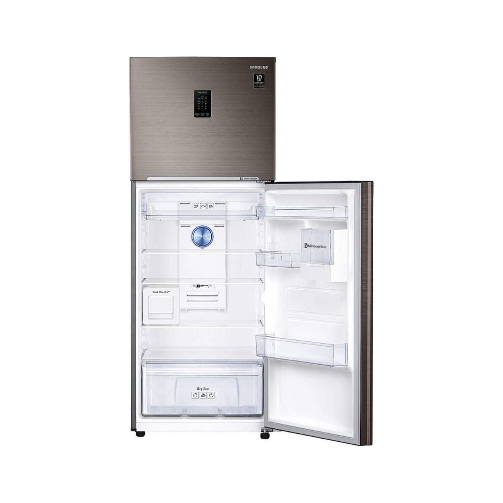 Samsung 407 L 3 Star Inverter Frost-Free Double Door Refrigerator (RT42T5C5EDX/TL, Luxe Brown)