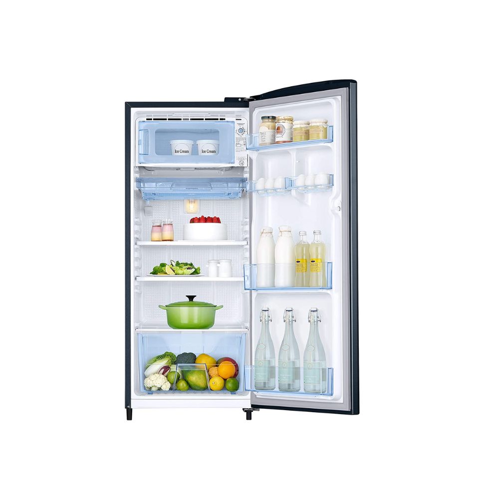 Samsung 192 L Direct Cool Single Door 2 Star Refrigerator  (Saffron Blue, RR20A171BU8/HL)