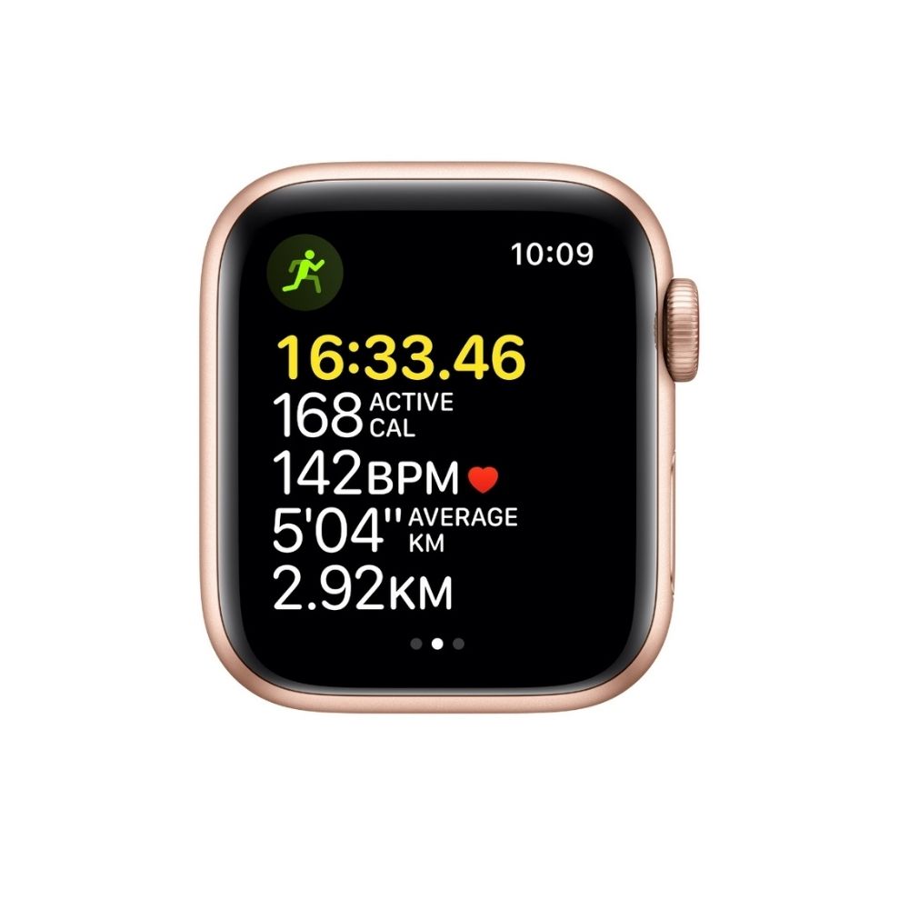 APPLE Watch  MKT13HN/A  Aluminium Case  (Gold Strap, Regular)