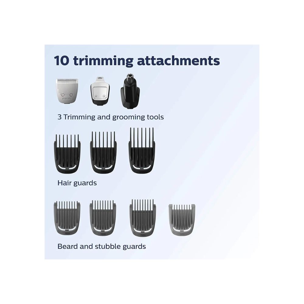Philips MG3750/33 Multi Grooming Kit 60 min Runtime 10 Length Settings  (Black)