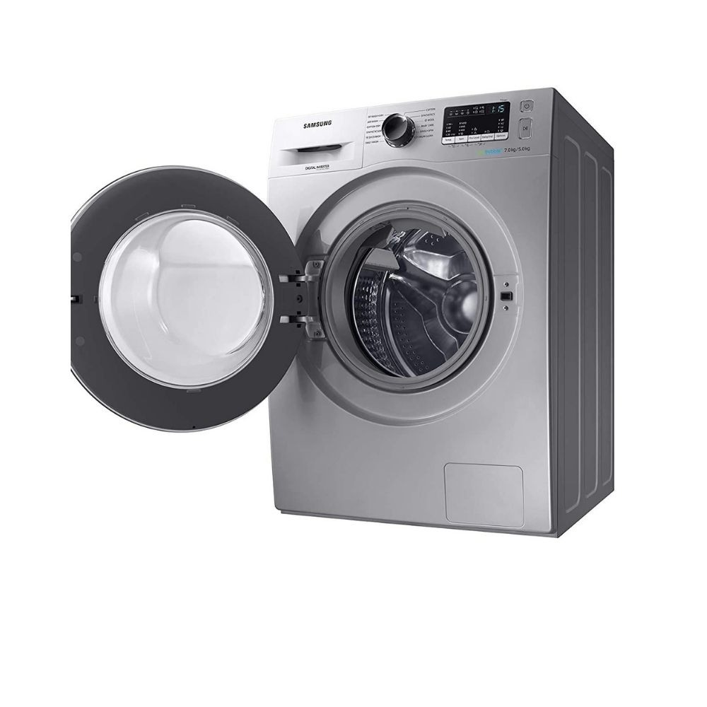 Samsung 7.0 kg / 5.0 kg Inverter Fully-Automatic Washer Dryer (WD70M4443JS/TL, Silver)
