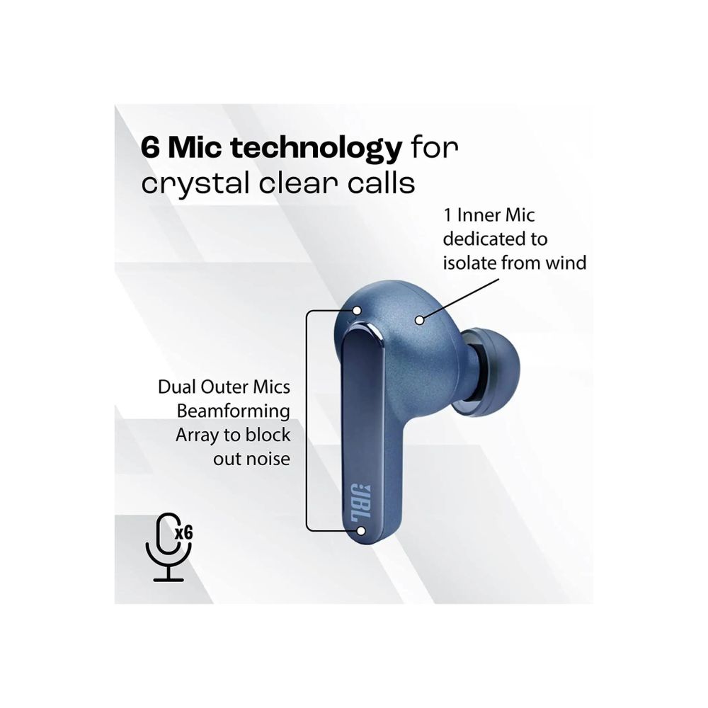 JBL Live Pro 2 TWS | True Adaptive Noise Cancellation Earbuds  (Blue)