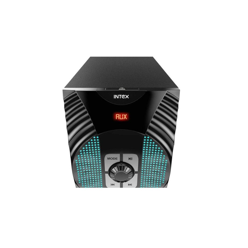 Intex Dazzle FMUB 4.1 Multimedia Bluetooth Speaker USB PLAYABILITY Powerful Audio Effect (Black)