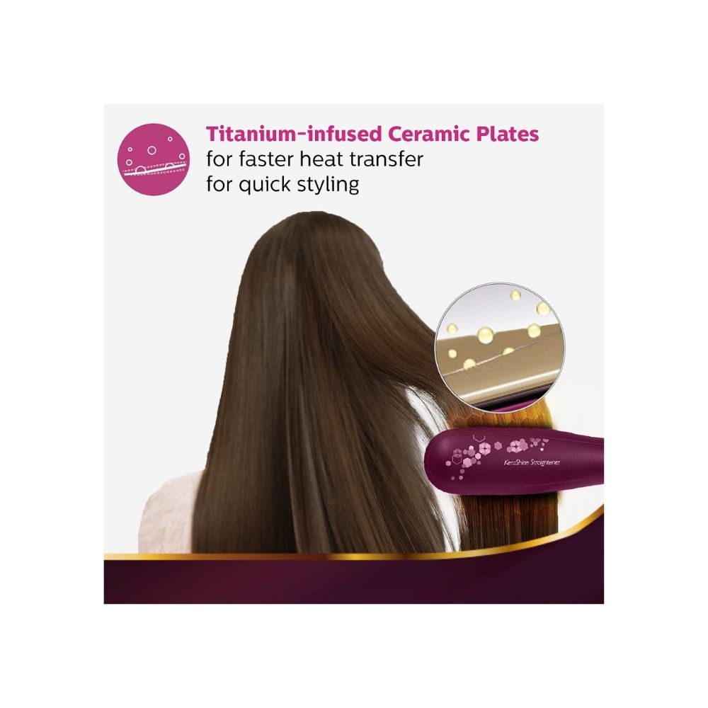 Philips BHS738/00 Hair Straightener (Wine)