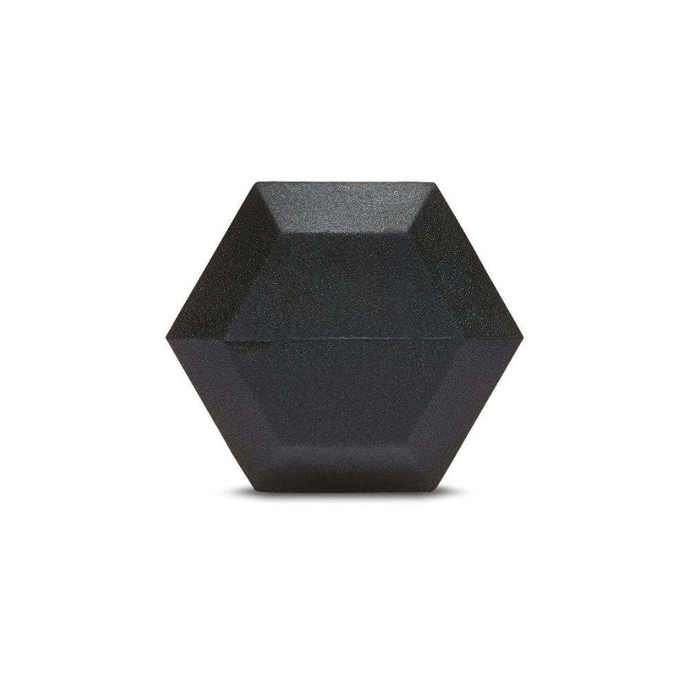 AmazonBasics Quality Solid Cast-Iron Construction Fixed Dumbbell, 15-Pound (6.8 KGS) Black