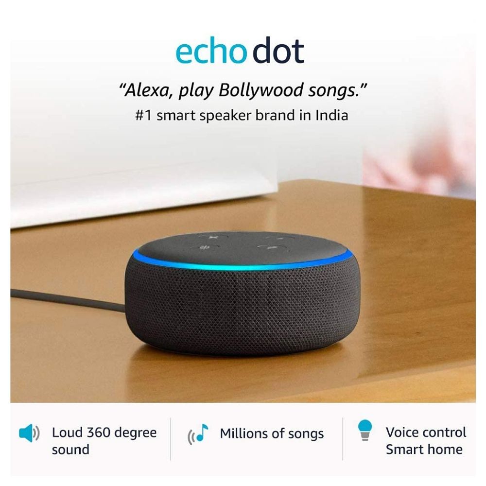 Echo Dot (3rd Gen) -  smart speaker  with Alexa (Black)