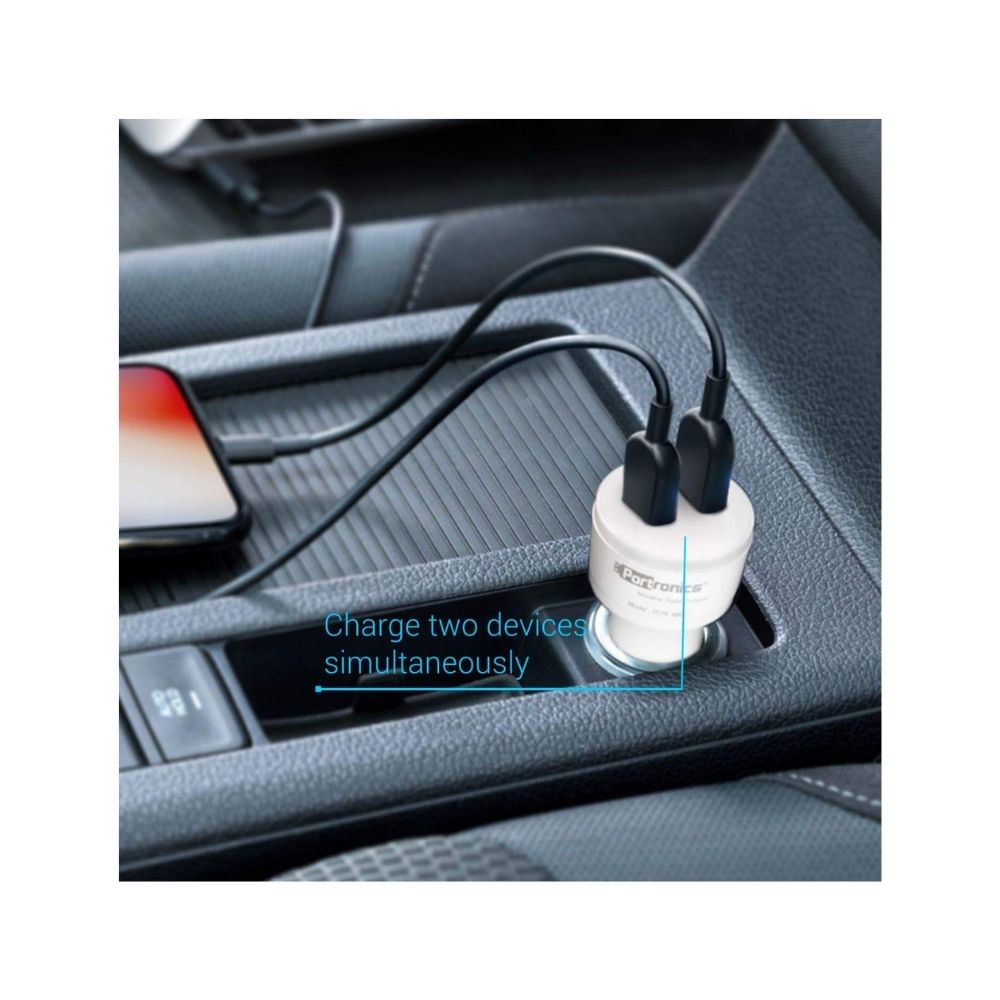 Portronics CarPower QC POR-1004 Dual Port Car Charger