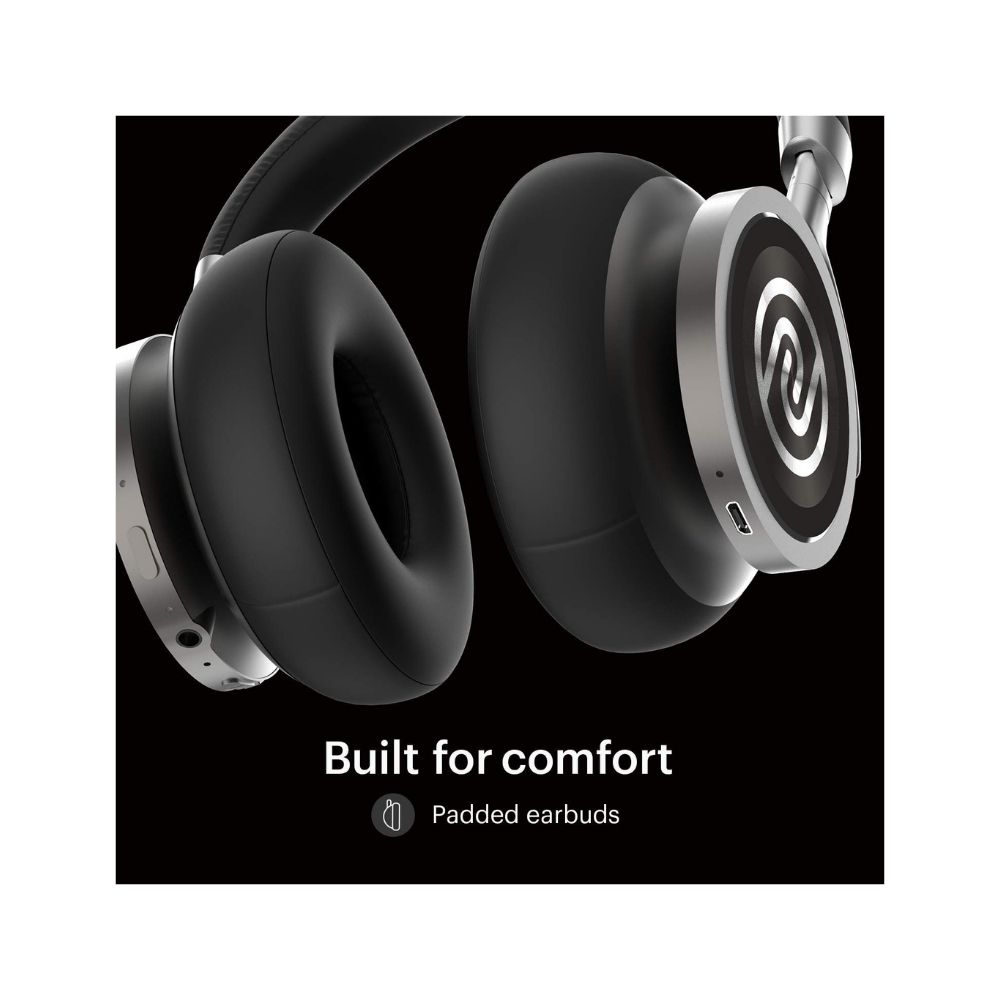 Noise Defy Over Ear Bluetooth Headphones with Active Noise Cancellation (Onyx Black)