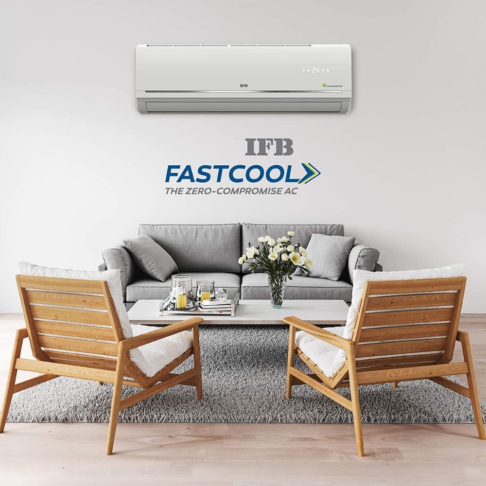 IFB 1 Ton 3 Star Twin Inverter Split Fastcool Silver Series AC (Copper, PM 0.3 Filter, IACI12SA3G3C, 2021 Model, Ivory Matte)