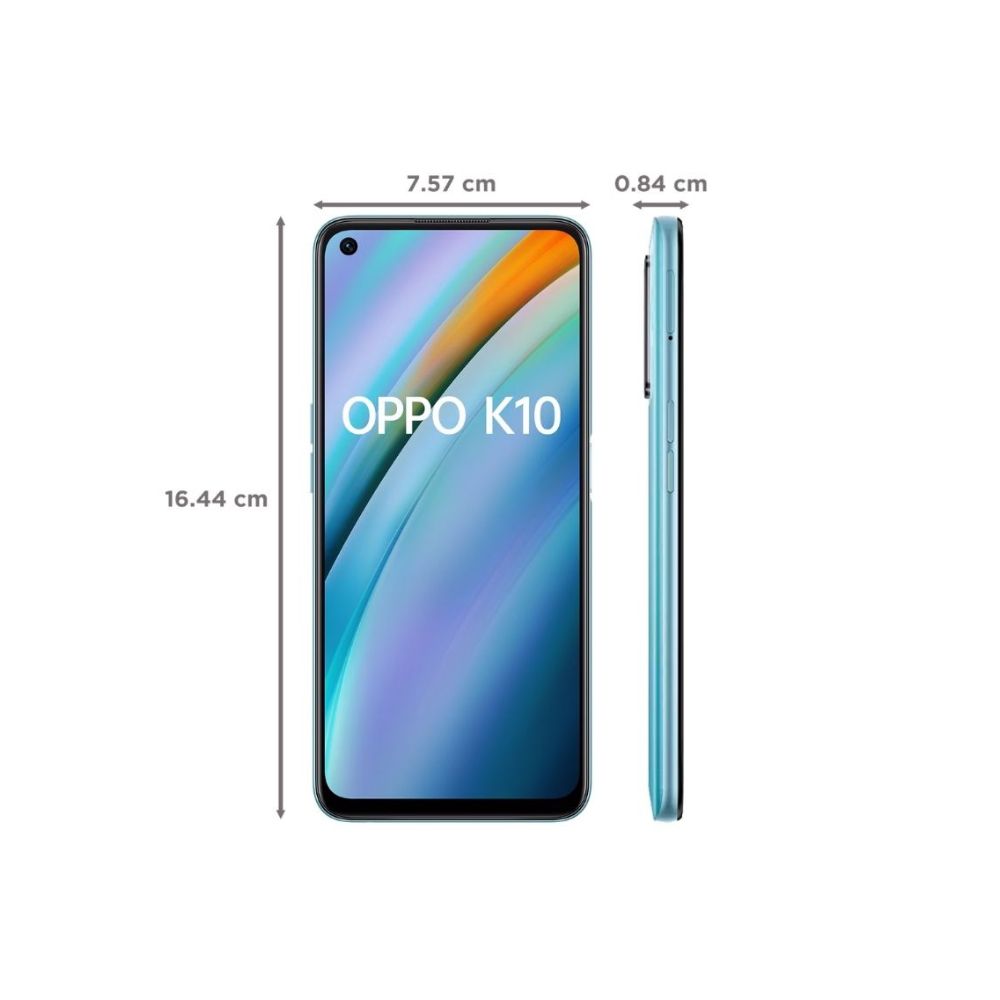 Oppo K10 (128GB ROM, 6GB RAM, CPH23736128BF, Blue Flame)