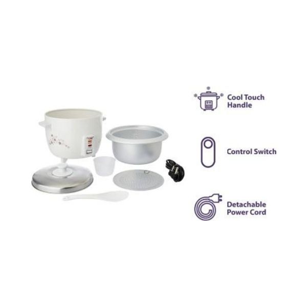 Prestige Delight PRWO 1.5Electric Rice Cooker with Steaming Feature  White