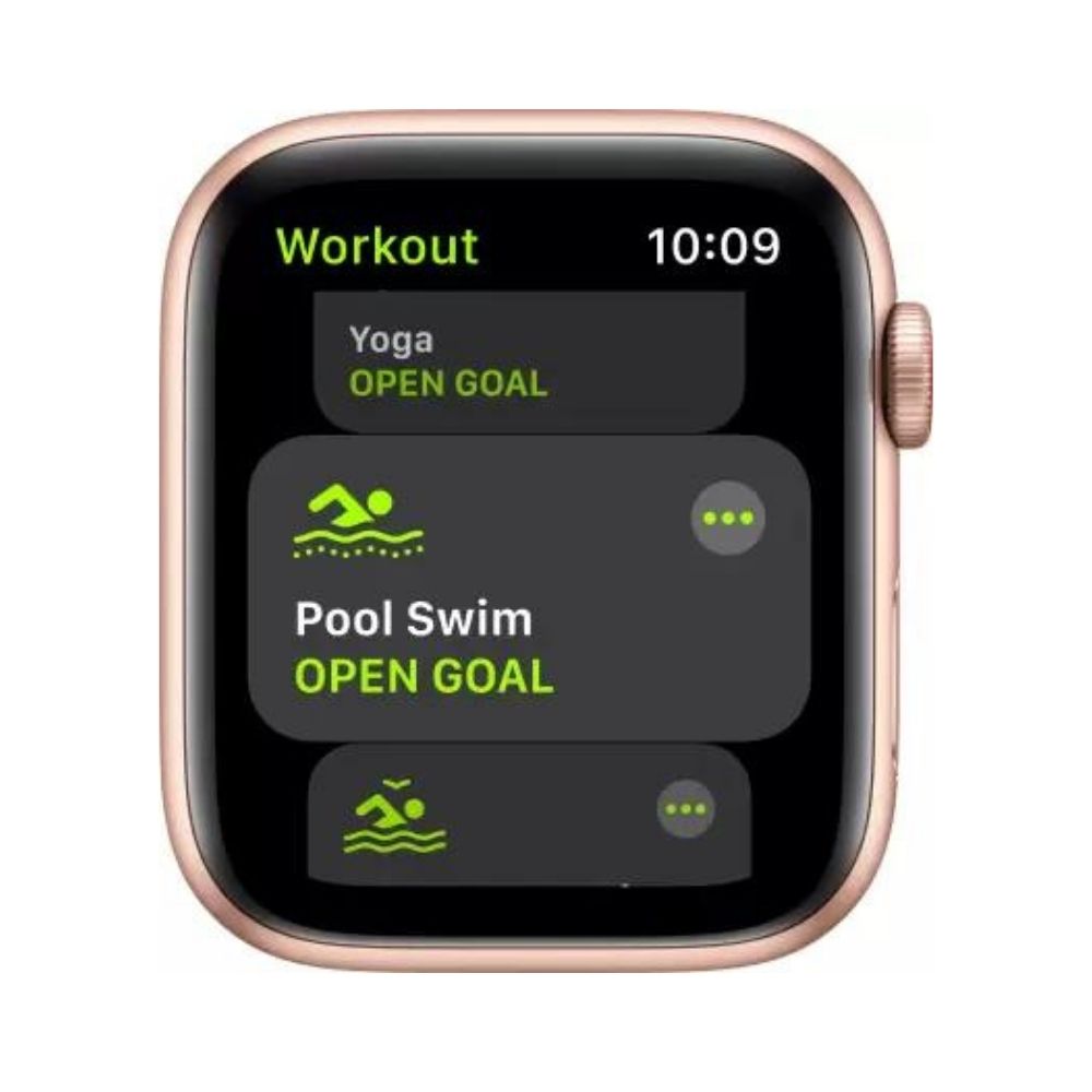 Apple Watch SE GPS + Cellular MYEX2HN/A 44 mm Gold Aluminium Case with Pink Sand Sport Band  (Pink Strap, Regular)