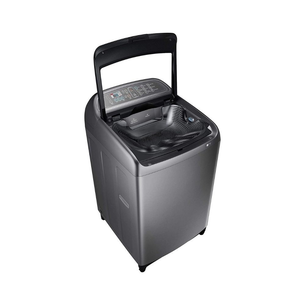 Samsung 11 Kg Inverter 5 star Fully-Automatic Top Loading Washing Machine (WA11J5751SP/TL, Silver, Wobble Technology)