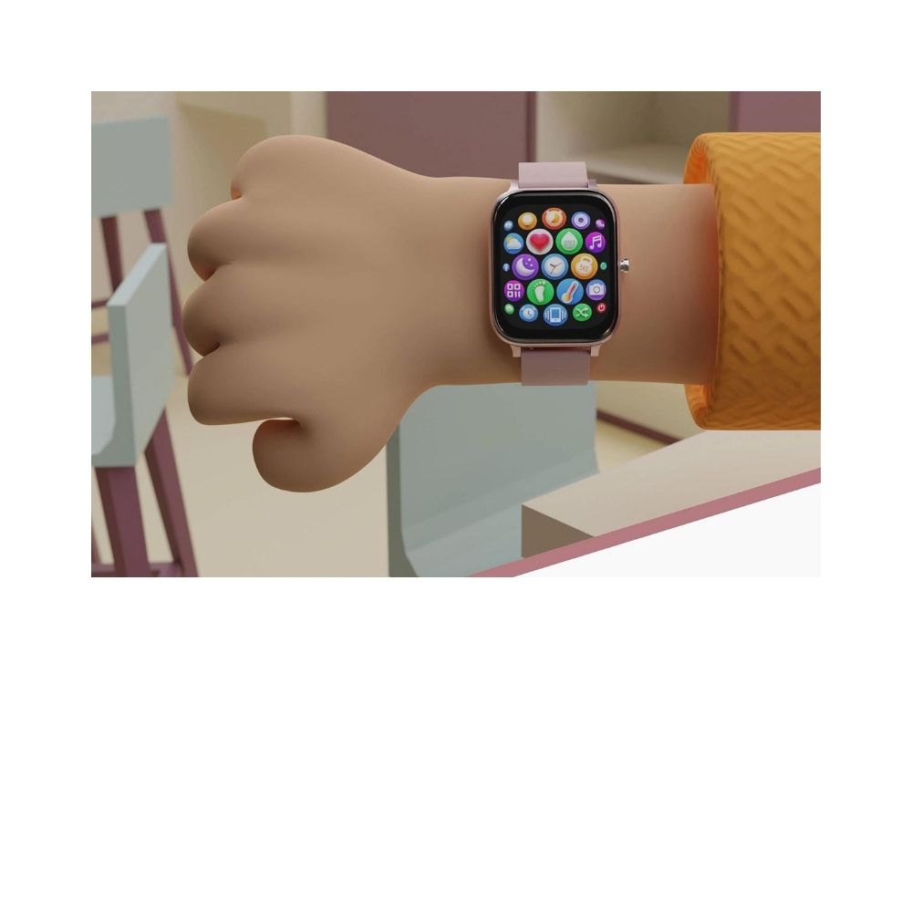 ZEBRONICS FIT80CH SMART FITNESS WATCH ROSE GOLD