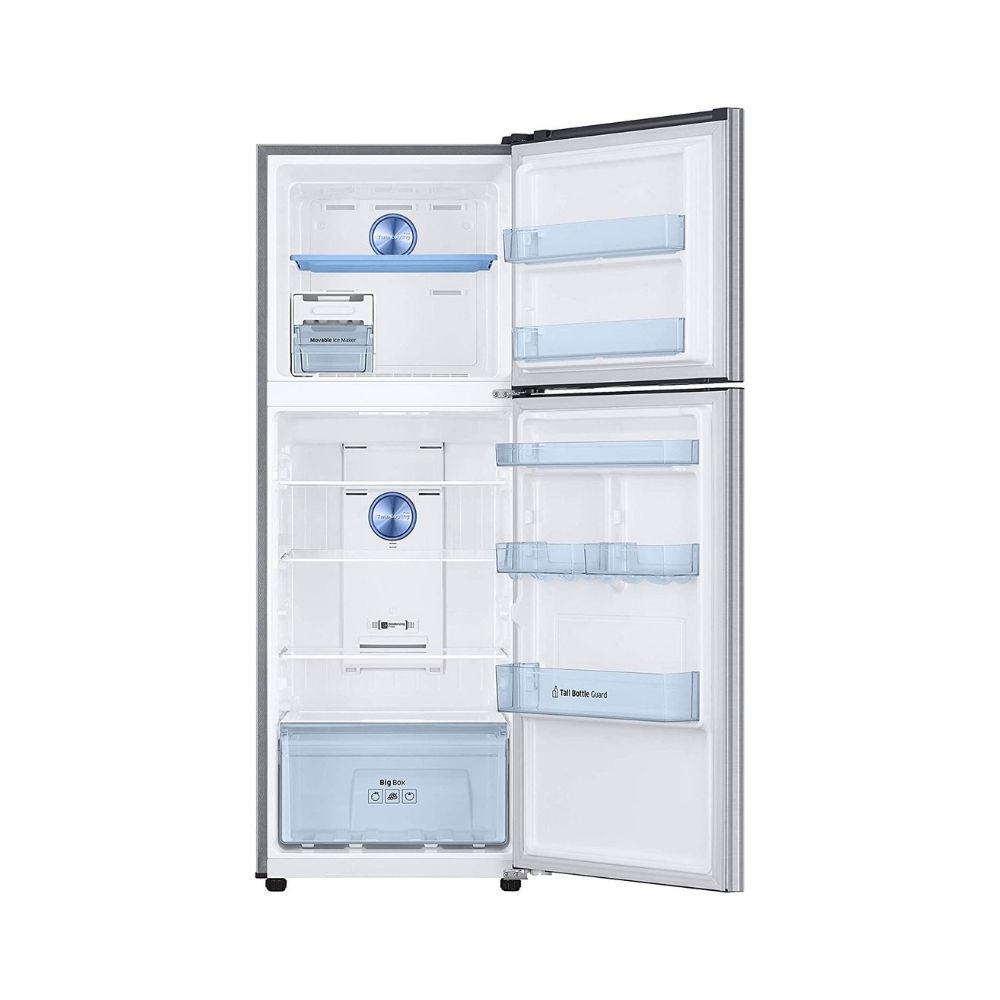 Samsung 336 L Frost Free Double Door 3 Star Refrigerator  (Ez Clean Steel (Silver), RT37A4633SL/HL)