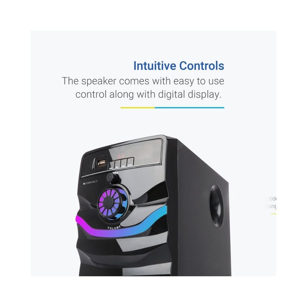 Zebronics Zeb-Rainbow 20 W Bluetooth Home Theatre (Black, 4.1 Channel)