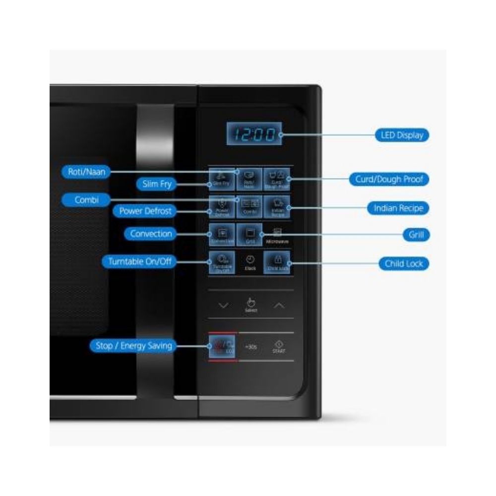 Samsung 28 L Convection Microwave Oven (MC28H5033CK/TL, Black)