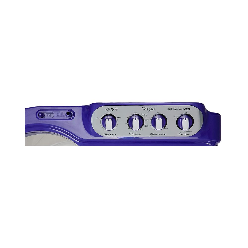 Whirlpool 8 kg 5 Star, Supersoak Technology Semi Automatic Top Load Purple  (ACE 8.0 SUP SOAK (CORAL PURPLE)(5 YR))