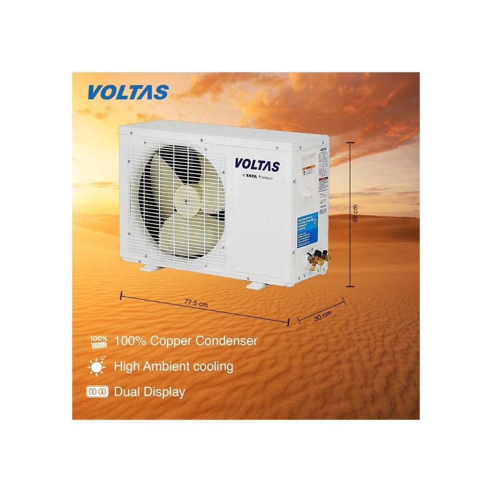Voltas 1.5 Ton 3 Star Split AC (183EZA, White)