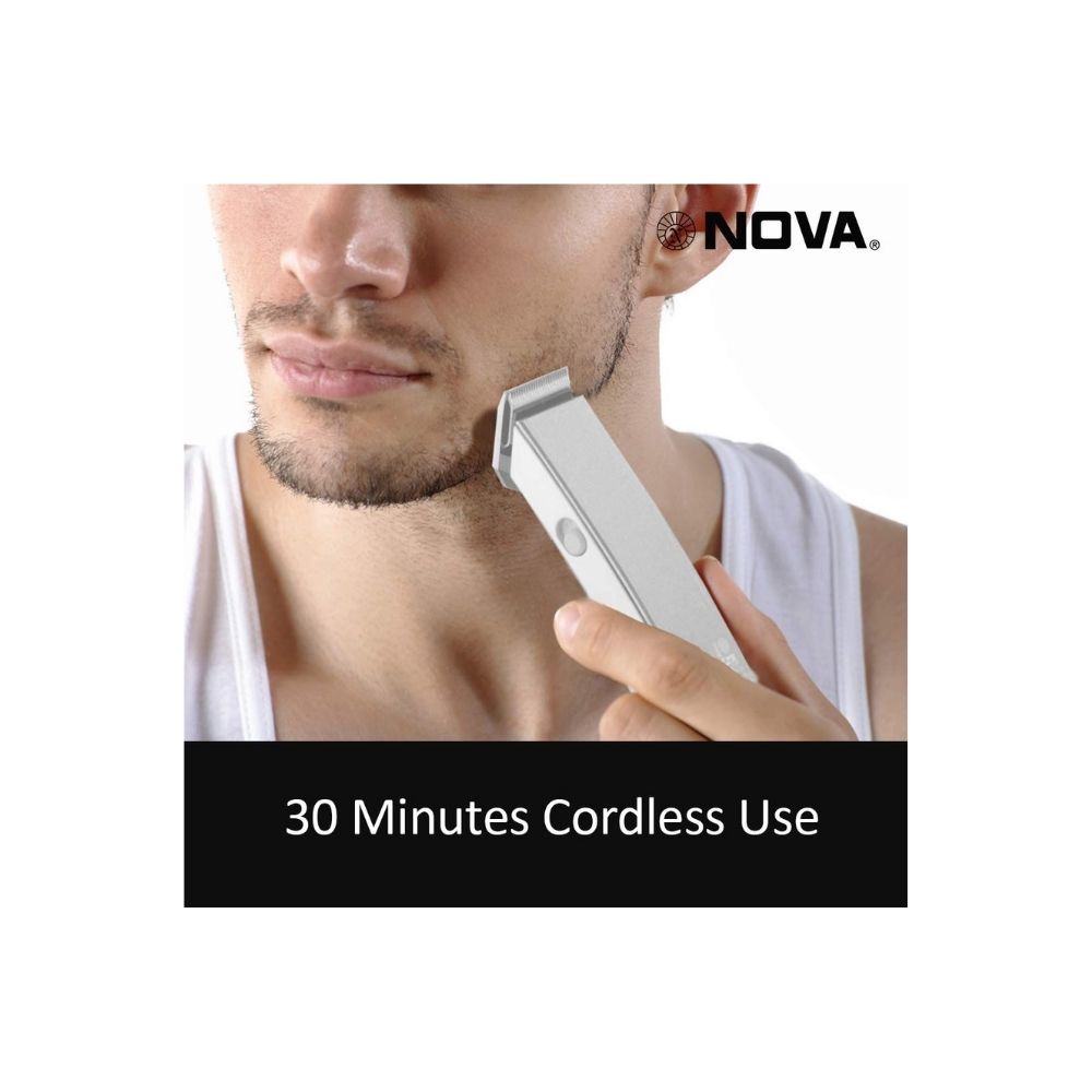Nova NHT - 1047 Pro Skin Rechargeable Cordless 30 Minutes Runtime Beard Trimmer