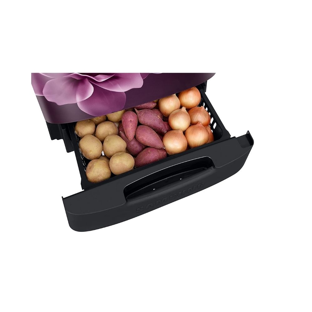 samsung fridge stand with drawer