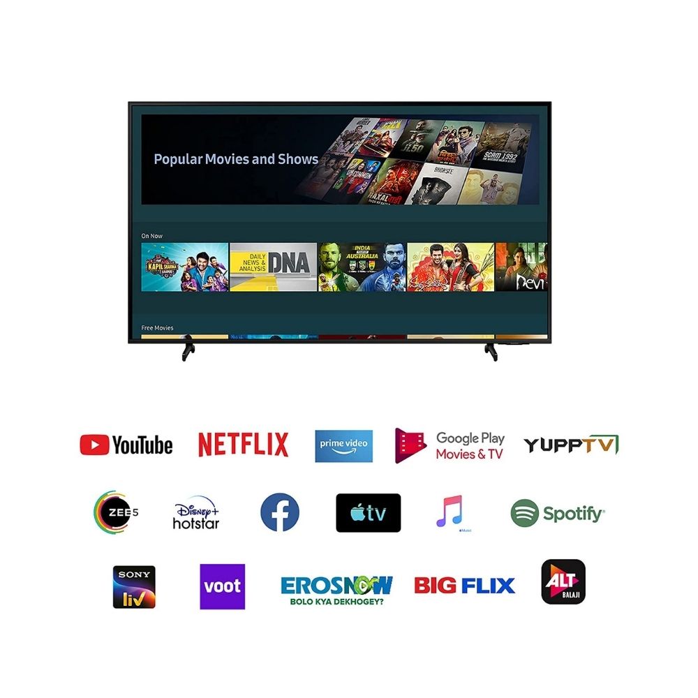 Samsung 139.7 cm (55 Inch) Ultra HD (4K) LED Smart TV Black (UA55AU8000KLXL)
