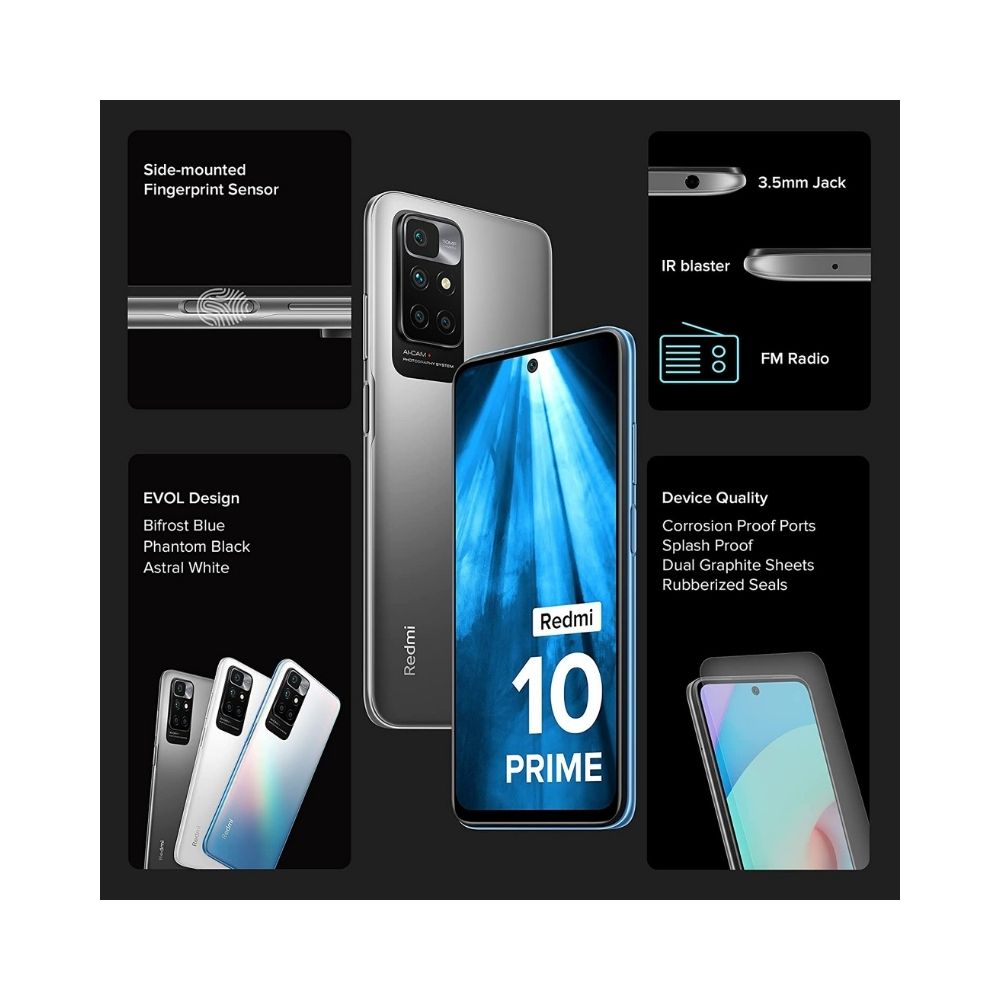 Redmi 10 Prime (Phantom Black 4GB RAM 64GB )