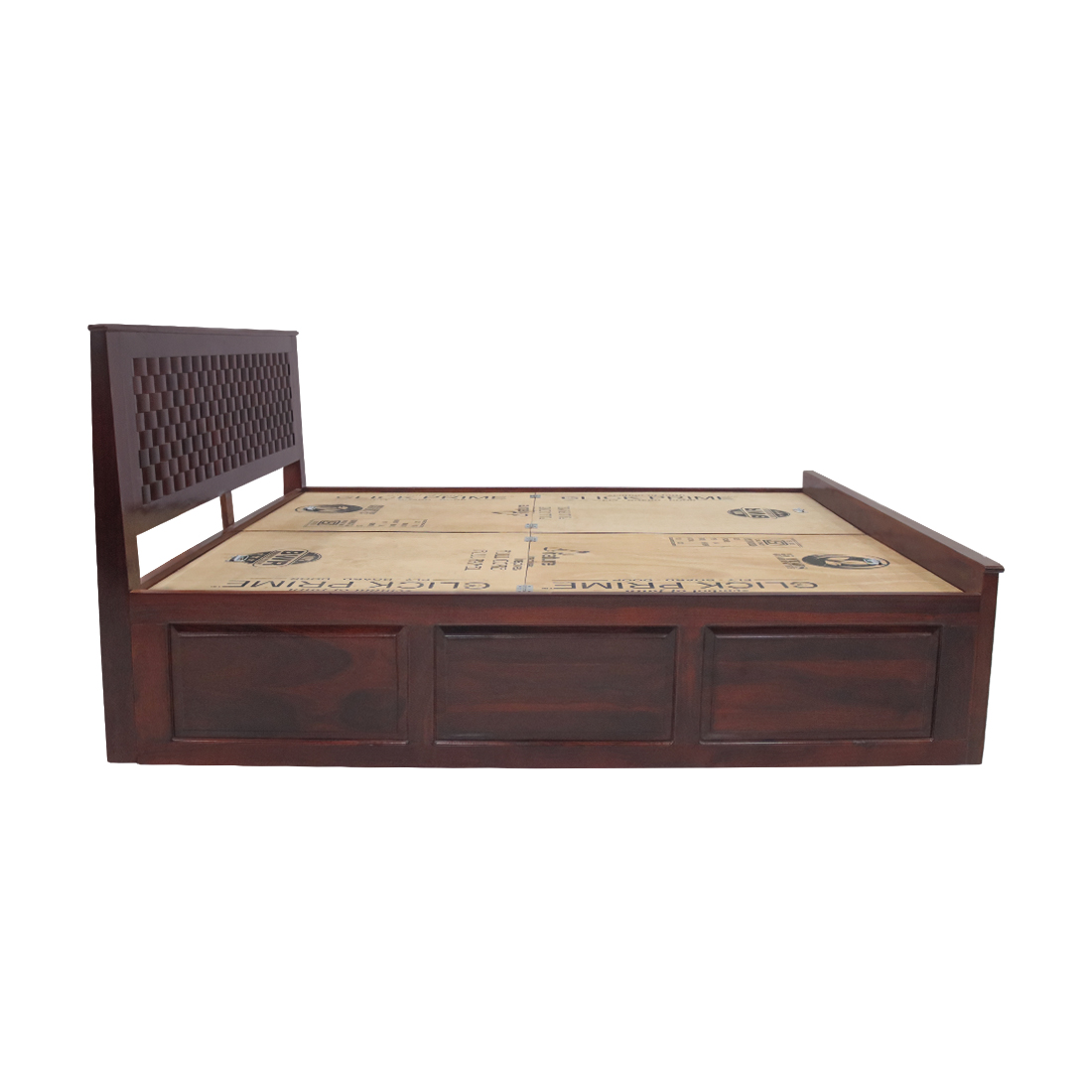 AARAM Furniture House Double Bed with Premium Wooden Quality and Design(Brown)