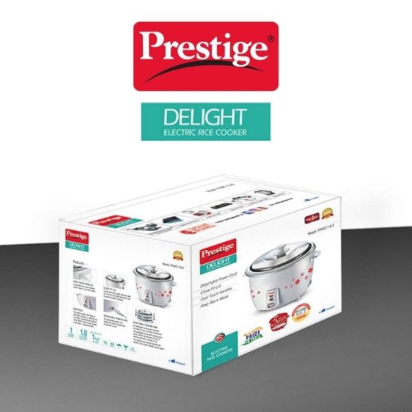 Prestige PRWO 1.8-2 Electric Rice Cooker with Steaming Feature  (1.8 L)