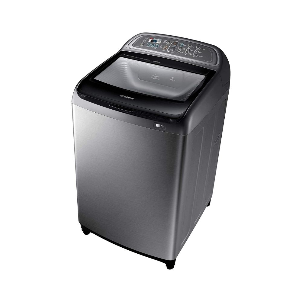 Samsung 11 Kg Inverter 5 star Fully-Automatic Top Loading Washing Machine (WA11J5751SP/TL, Silver, Wobble Technology)