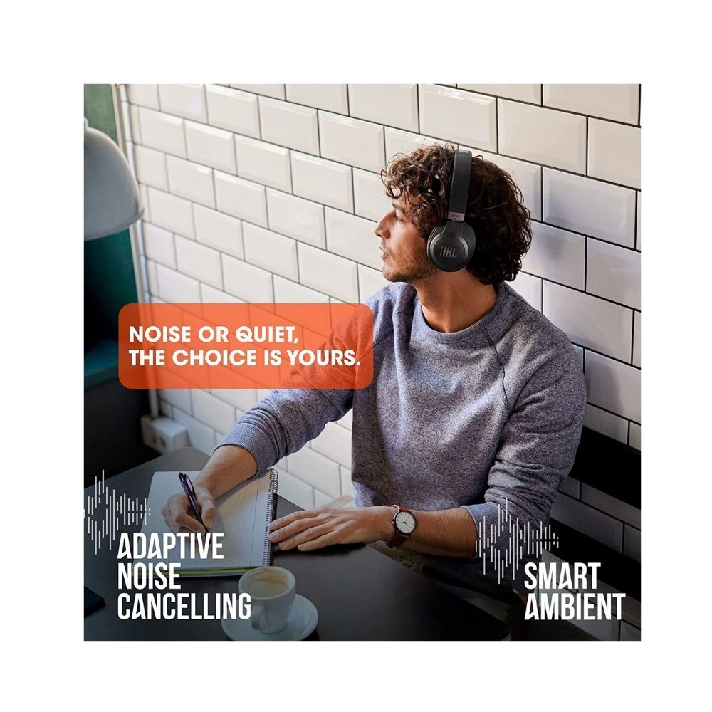 JBL Live 660NC Wireless Headphone with Noise Cancellation, Black