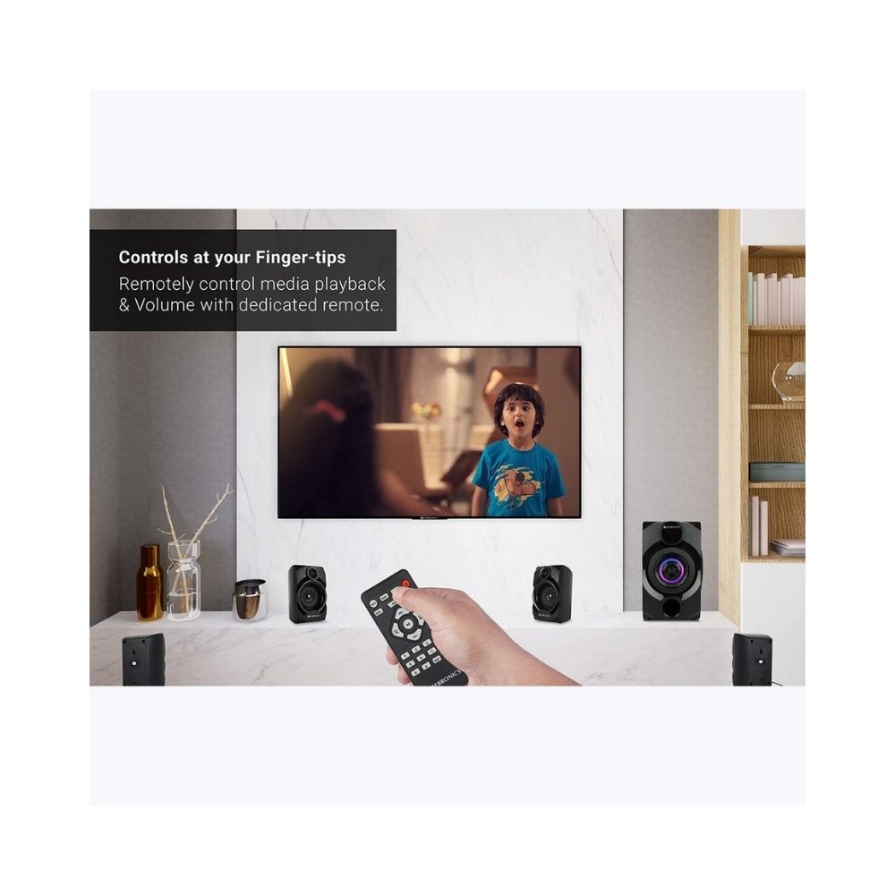 Zebronics ‎Zeb -Alpine 60 W Bluetooth Home Theatre (Black, 4.1 Channel)