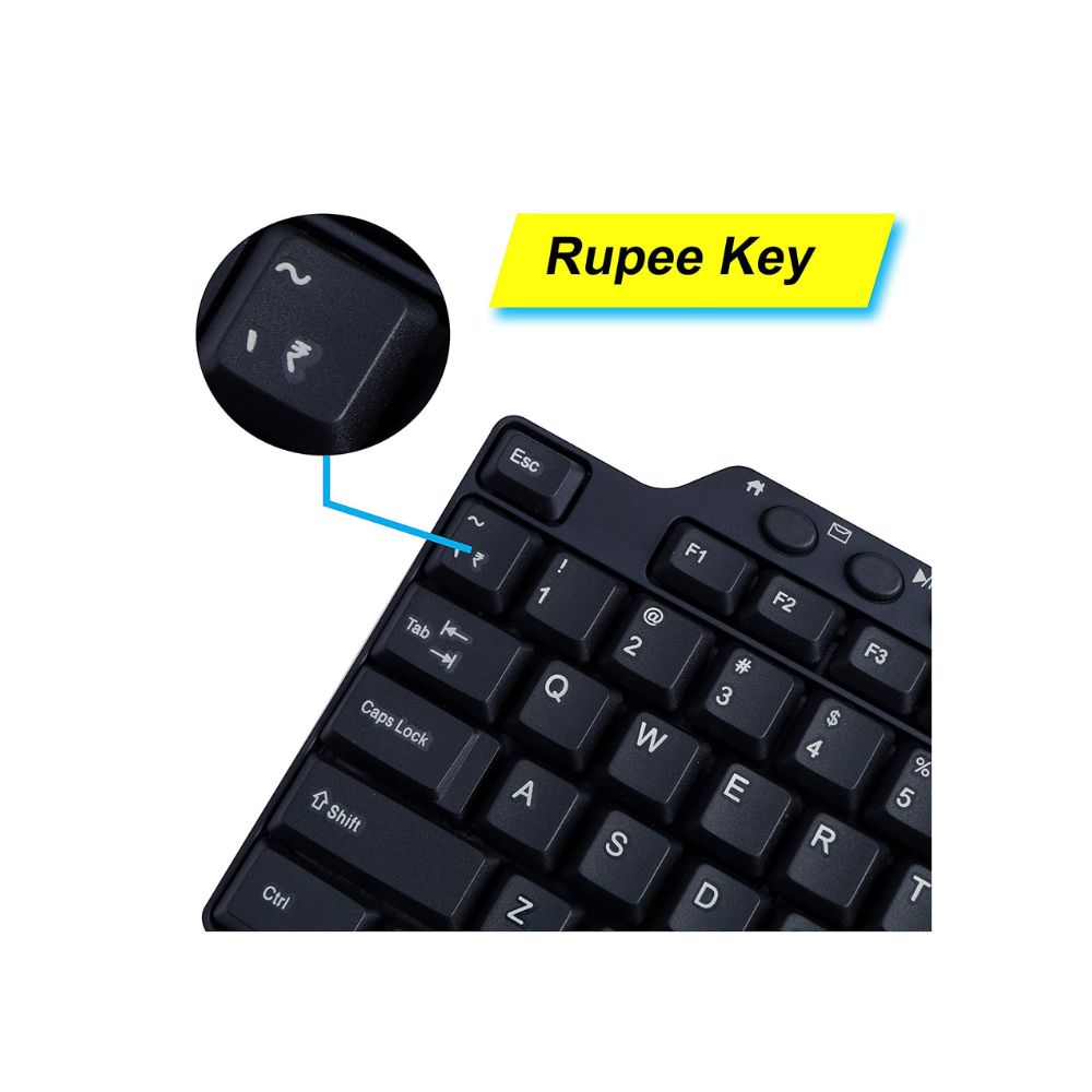 Zebronics ZEB-KM2100 Multimedia USB Keyboard Comes with 114 Keys Including