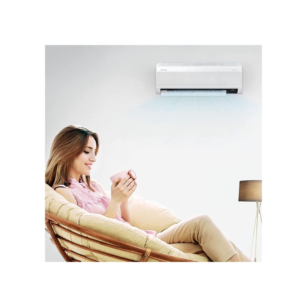 Samsung 1.5 Ton 3 Star Windfree Technology, Inverter Split AC ( 5-in-1 Cooling Mode Anti Bacteria Filter, 2022 Model, AR18BY3ARWK, White)