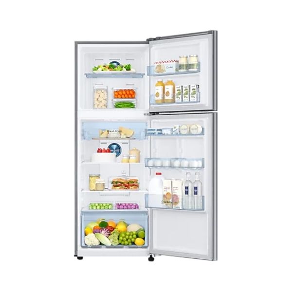 Samsung 324 L 3 Star Inverter Frost-Free Double Door Refrigerator (RT34T4533SL/HL, Real Stainless, Convertible)