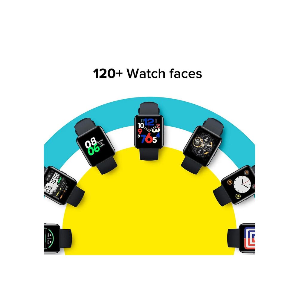 Redmi Watch 2 Lite - 3.94 cm Large HD Edge Display, Multi-System Standalone GPS, Continuous SpO2,  Black