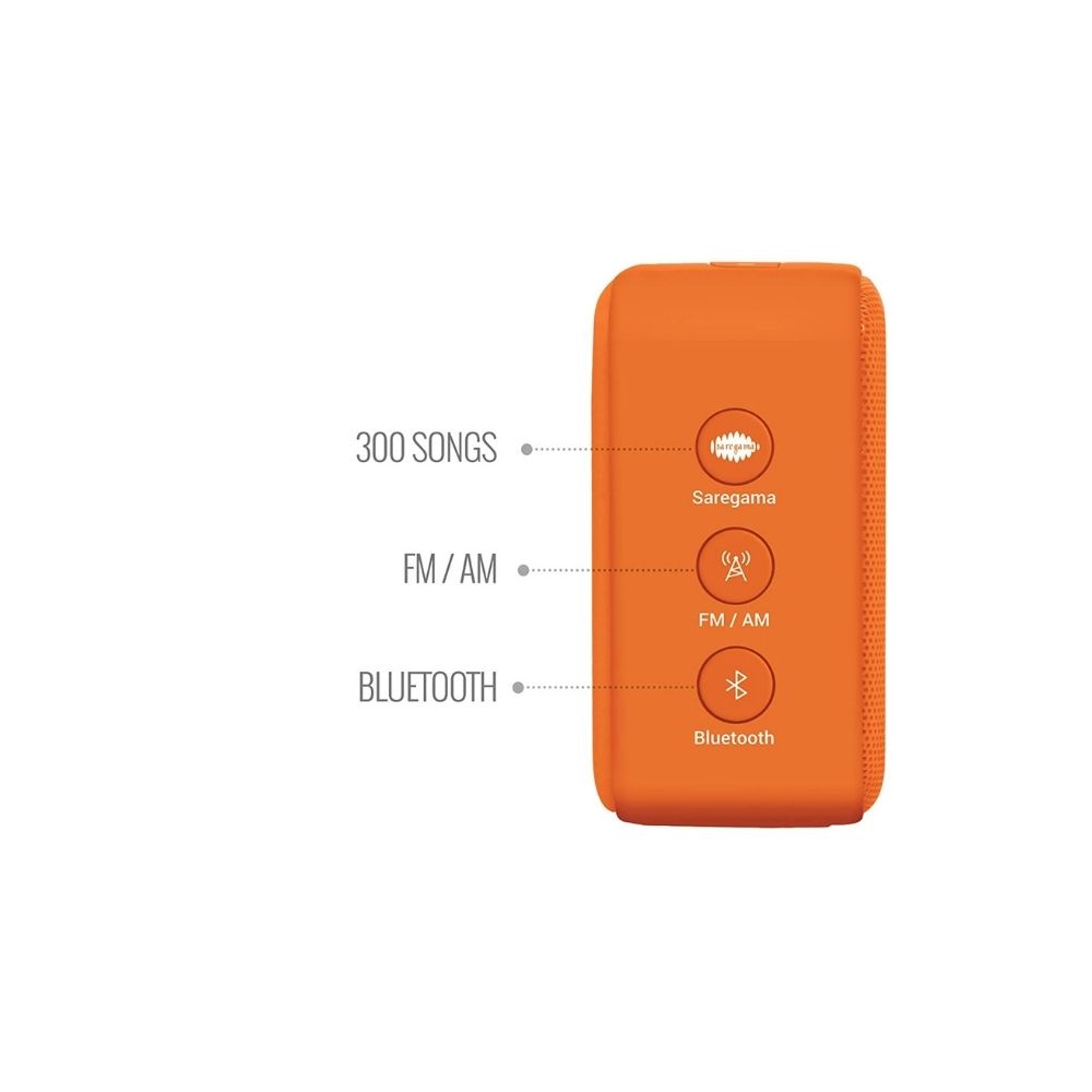 Saregama Carvaan Mini 2.0 Bhakti- Music Player with Bluetooth (Orange)
