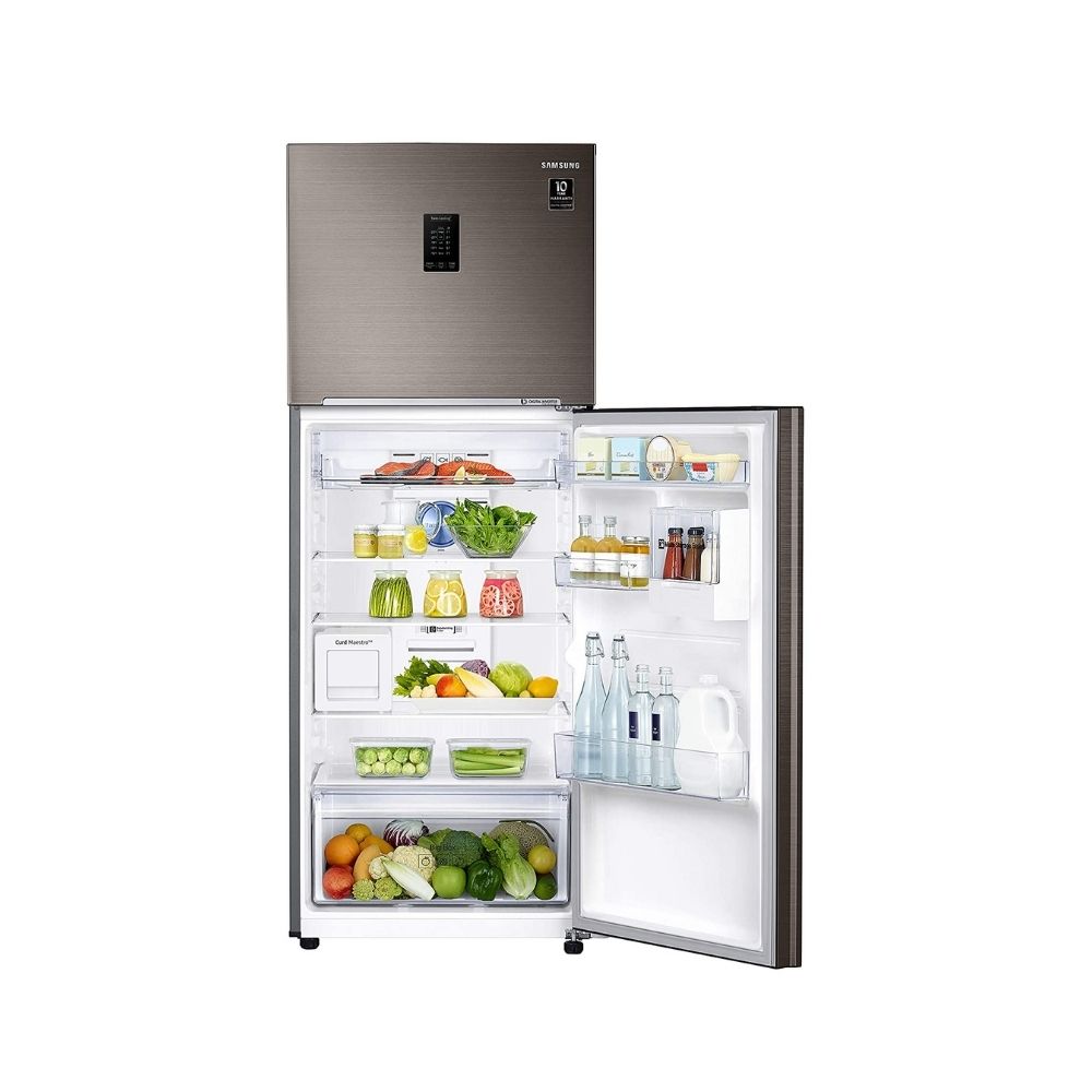 Samsung 407 L 3 Star Inverter Frost-Free Double Door Refrigerator (RT42T5C5EDX/TL, Luxe Brown)