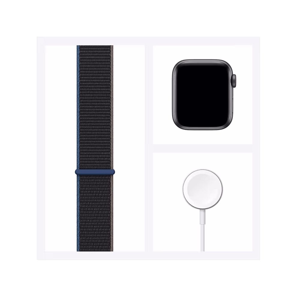Apple Watch SE GPS + Cellular MYF12HN/A 44 mm Space Grey Aluminium Case with Charcoal Sport Loop